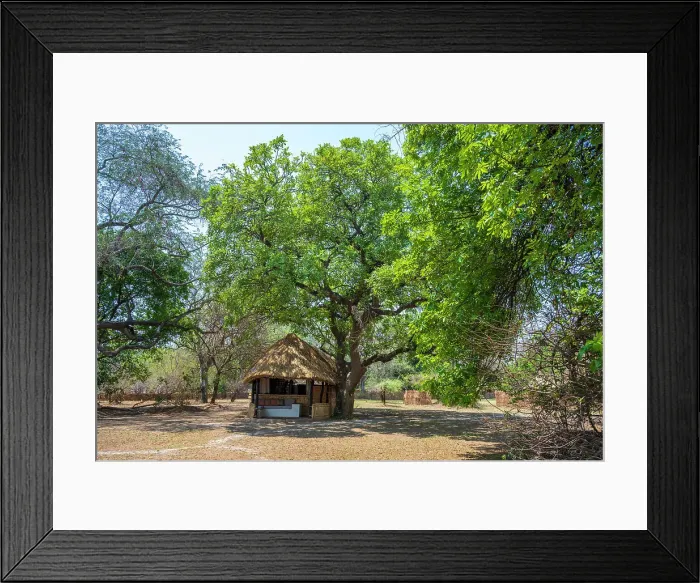 Framed Print : africa, Zambia, South Luangwa National Park. One of the chalets of Tafika Camp by Remote Africa Framed Print : africa, Zambia, South Luangwa National Park. One of the chalets of Tafika Camp by Remote Africa