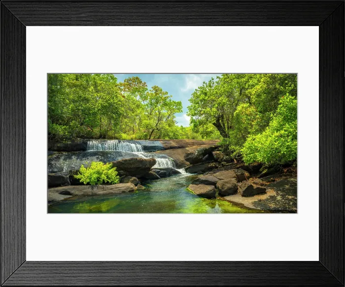 Framed Print : Africa, Zambia, Northern Zambia, Mutinondo Wilderness. One of the waterfalls of the river in the naturalistic area Framed Print : Africa, Zambia, Northern Zambia, Mutinondo Wilderness. One of the waterfalls of the river in the naturalistic area
