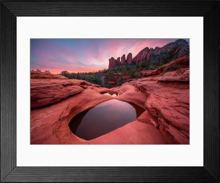 Framed Print : Seven Sacred Pools at sunset, Sedona, Arizona, USA Framed Print : Seven Sacred Pools at sunset, Sedona, Arizona, USA