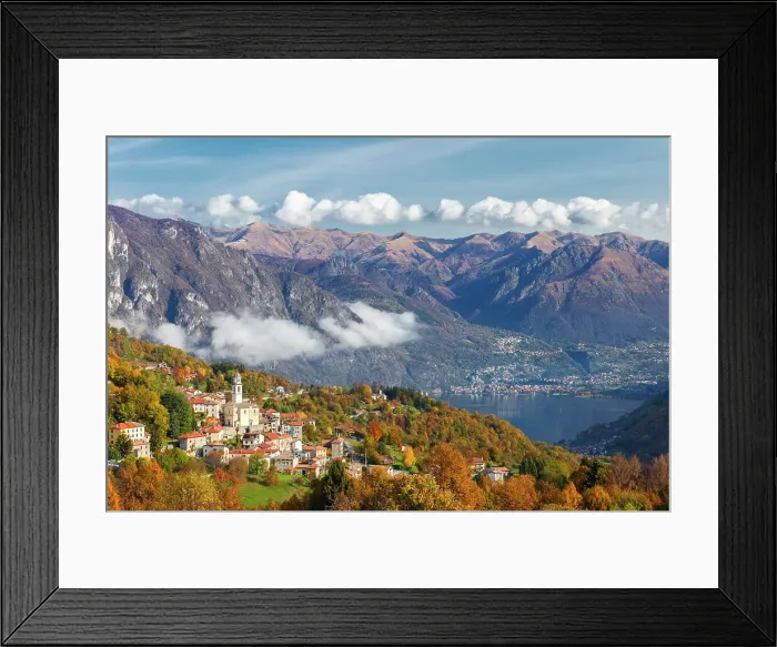 Framed Print : Ramponio Verna village in a autumn time. Lugano lake, Intelvi valley (val d'Intelvi), Como province, Lombardy, Italy Framed Print : Ramponio Verna village in a autumn time. Lugano lake, Intelvi valley (val d'Intelvi), Como province, Lombardy, Italy
