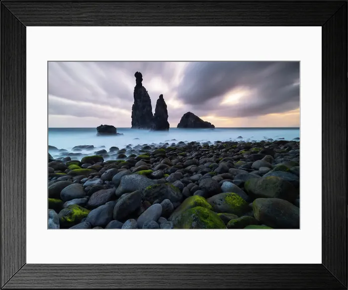 Framed Print : Praia da Ribeira da Janela, Porto Moniz, Madeira Island, Portugal