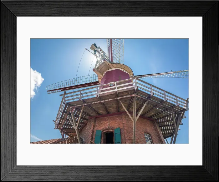 Framed Print : Green Mill, Greetsiel, East Frisia, Lower Saxony, Germany Framed Print : Green Mill, Greetsiel, East Frisia, Lower Saxony, Germany