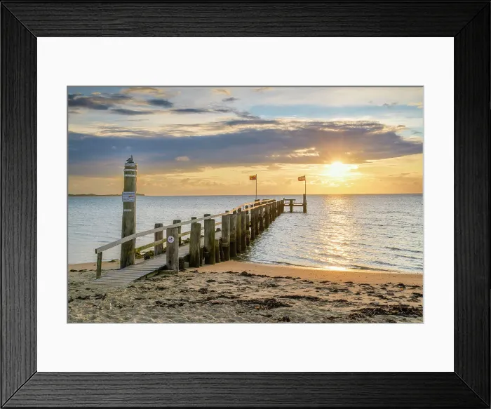 Framed Print : Pier at Utersum, Fohr Island, North Sea, North Frisian Islands, Schleswig-Holstein Wadden Sea National Park, North Frisia, Schleswig-Holstein, Germany, Europe Framed Print : Pier at Utersum, Fohr Island, North Sea, North Frisian Islands, Schleswig-Holstein Wadden Sea National Park, North Frisia, Schleswig-Holstein, Germany, Europe