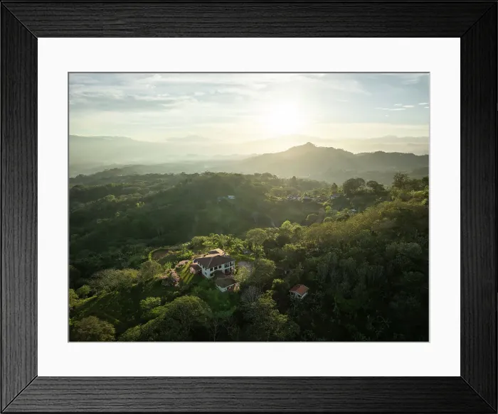 Framed Print : Aerial view of mountains near Atena at dawn, Alajuela Province, Costa Rica, Central America Framed Print : Aerial view of mountains near Atena at dawn, Alajuela Province, Costa Rica, Central America