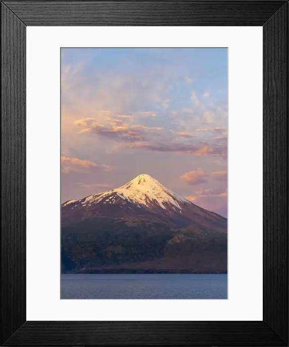 Framed Print : Osorno Volcano and Llanquihue Lake at sunset, Frutillar, Llanquihue Province, Los Lagos Region, Chile Framed Print : Osorno Volcano and Llanquihue Lake at sunset, Frutillar, Llanquihue Province, Los Lagos Region, Chile