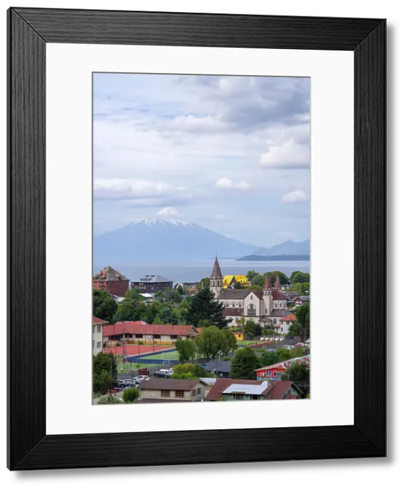 Framed Print : Iglesia del Sagrado Corazon de Jesus and Osorno Volcano, Puerto Varas, Llanquihue Province, Los Lagos Region, Chile Framed Print : Iglesia del Sagrado Corazon de Jesus and Osorno Volcano, Puerto Varas, Llanquihue Province, Los Lagos Region, Chile