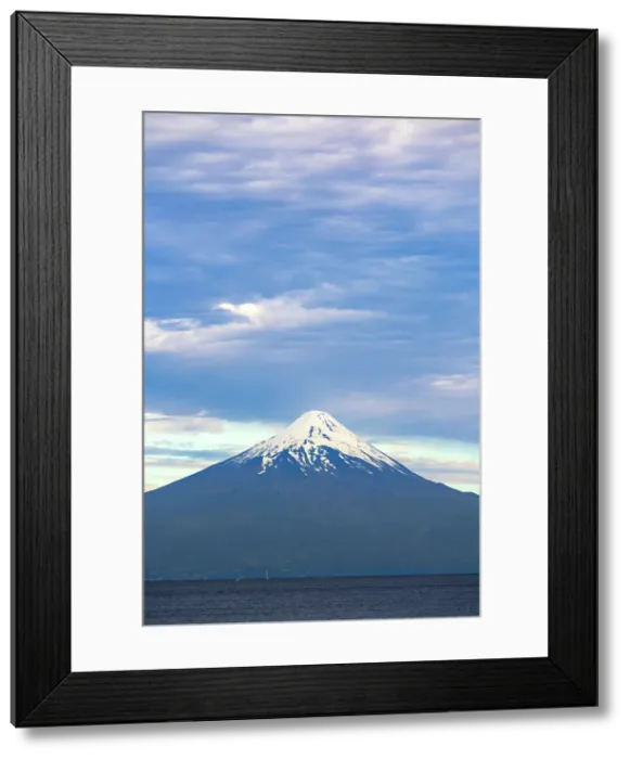 Framed Print : Osorno Volcano and Llanquihue Lake, Frutillar, Llanquihue Province, Los Lagos Region, Chile
