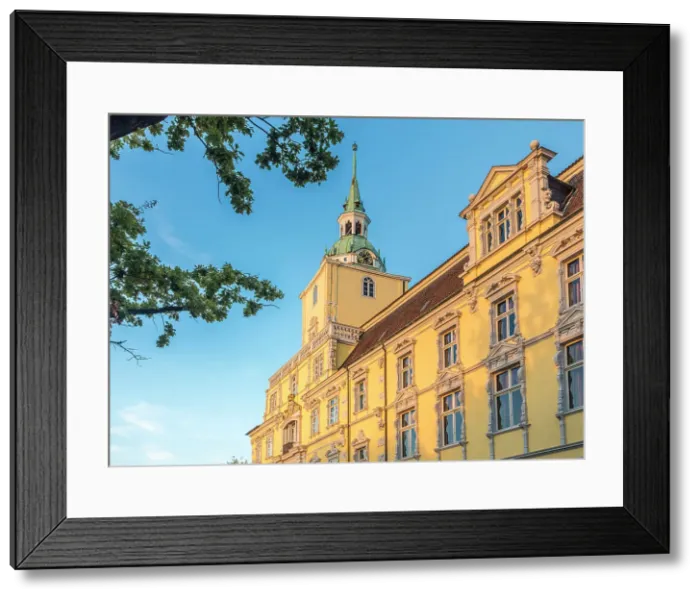 Framed Print : Oldenburg Castle in the evening light, Oldenburger Land, Lower Saxony, Germany Framed Print : Oldenburg Castle in the evening light, Oldenburger Land, Lower Saxony, Germany