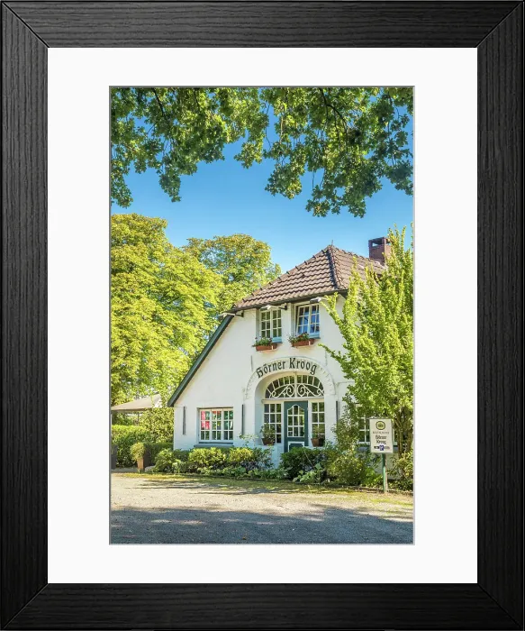 Framed Print : country guesthouse Hoerner Kroog, Wiefelstede, Oldenburger Land, Lower Saxony, Germany Framed Print : country guesthouse Hoerner Kroog, Wiefelstede, Oldenburger Land, Lower Saxony, Germany