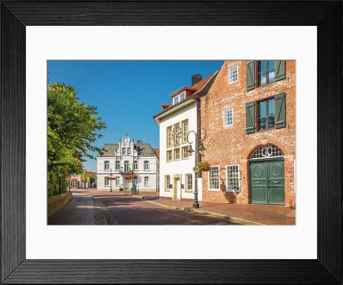 Framed Print : Historic pharmacy in the old town of Jever, East Frisia, Lower Saxony, Germany Framed Print : Historic pharmacy in the old town of Jever, East Frisia, Lower Saxony, Germany
