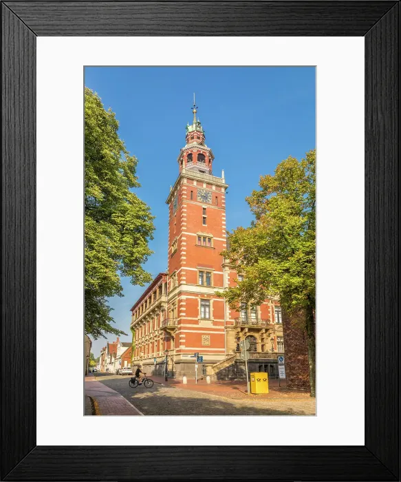 Framed Print : Leer town hall, East Frisia, Lower Saxony, Germany Framed Print : Leer town hall, East Frisia, Lower Saxony, Germany