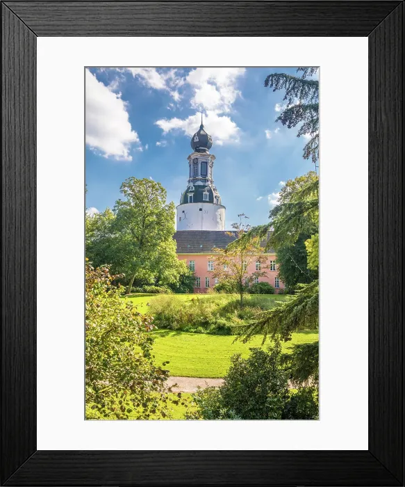 Framed Print : Palace garden and Jever Castle, East Frisia, Lower Saxony, Germany Framed Print : Palace garden and Jever Castle, East Frisia, Lower Saxony, Germany