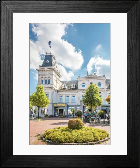 Framed Print : Hotel Hof von Oldenburg, Jever, East Frisia, Lower Saxony, Germany Framed Print : Hotel Hof von Oldenburg, Jever, East Frisia, Lower Saxony, Germany