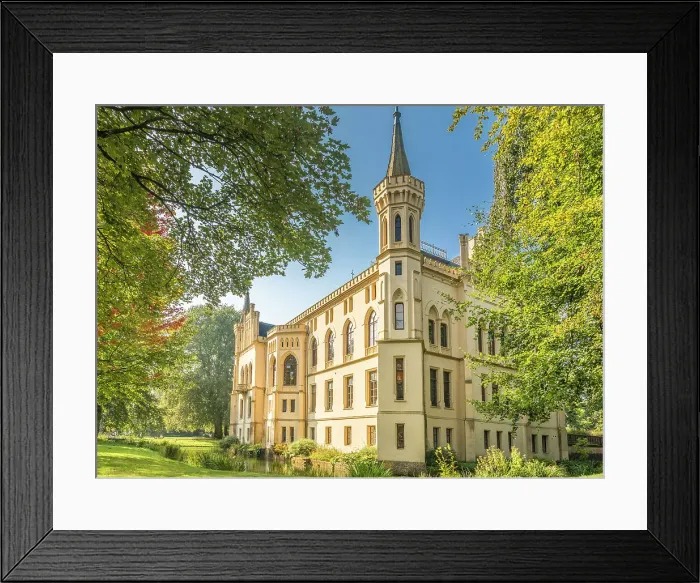 Framed Print : Evenburg Castle near Leer, East Frisia, Lower Saxony, Germany