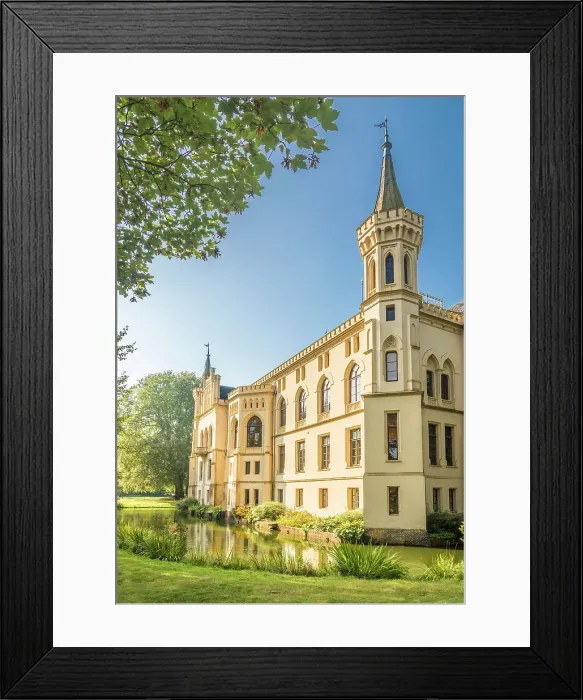 Framed Print : Evenburg Castle near Leer, East Frisia, Lower Saxony, Germany Framed Print : Evenburg Castle near Leer, East Frisia, Lower Saxony, Germany