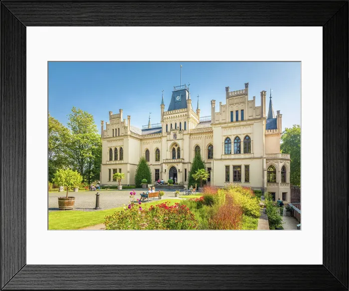 Framed Print : Evenburg Castle near Leer, East Frisia, Lower Saxony, Germany Framed Print : Evenburg Castle near Leer, East Frisia, Lower Saxony, Germany