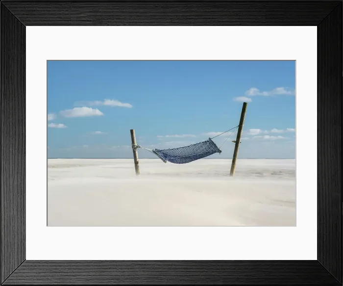 Framed Print : hammock at Kniepsand, Amrum island, National Park Schleswig-Holsteinisches Wattenmeer, Amrum island, North Sea, North Friesland, Germany, Europe Framed Print : hammock at Kniepsand, Amrum island, National Park Schleswig-Holsteinisches Wattenmeer, Amrum island, North Sea, North Friesland, Germany, Europe