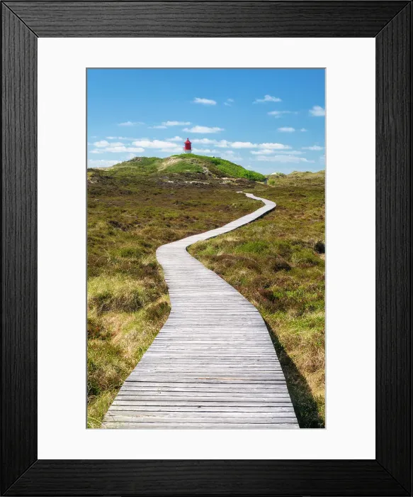 Framed Print : Path to the lighthouse, Amrum island, National Park Schleswig-Holsteinisches Wattenmeer, Amrum island, North Sea, North Friesland, Germany, Europe Framed Print : Path to the lighthouse, Amrum island, National Park Schleswig-Holsteinisches Wattenmeer, Amrum island, North Sea, North Friesland, Germany, Europe