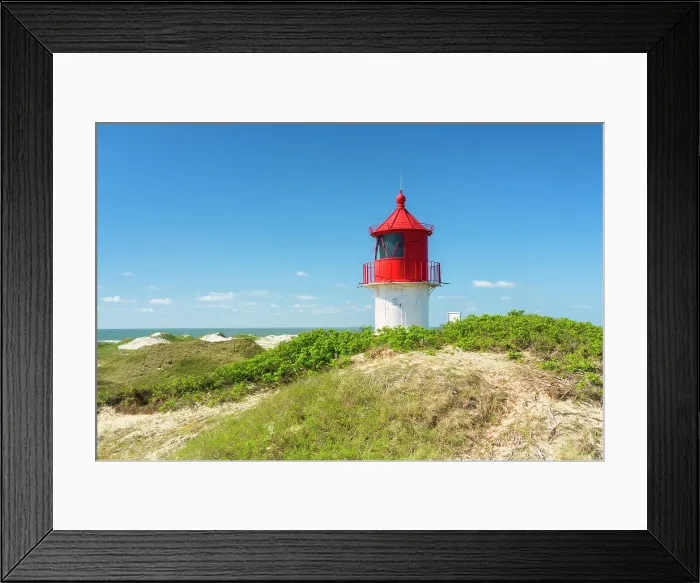Framed Print : Lighthouse in the dunes, Amrum island, National Park Schleswig-Holsteinisches Wattenmeer, Amrum island, North Sea, North Friesland, Germany, Europe Framed Print : Lighthouse in the dunes, Amrum island, National Park Schleswig-Holsteinisches Wattenmeer, Amrum island, North Sea, North Friesland, Germany, Europe