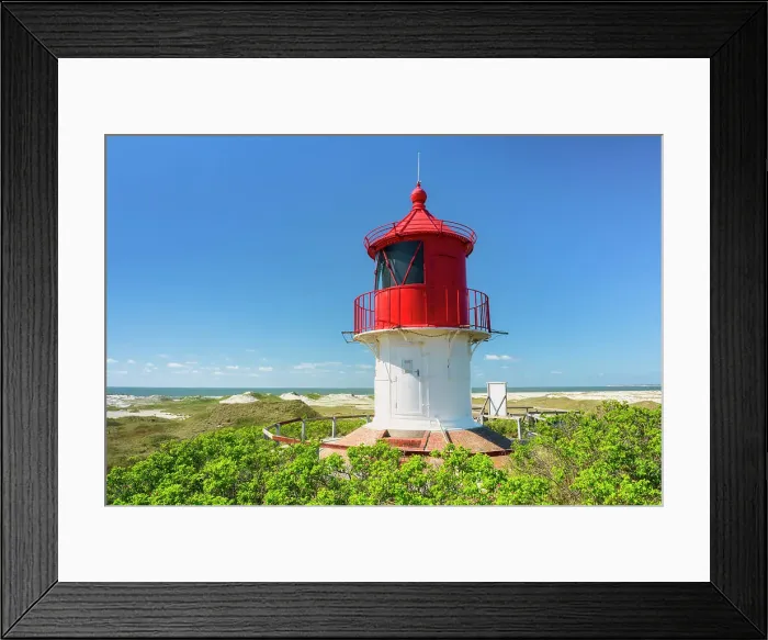 Framed Print : Lighthouse in the dunes, Amrum island, National Park Schleswig-Holsteinisches Wattenmeer, Amrum island, North Sea, North Friesland, Germany, Europe Framed Print : Lighthouse in the dunes, Amrum island, National Park Schleswig-Holsteinisches Wattenmeer, Amrum island, North Sea, North Friesland, Germany, Europe