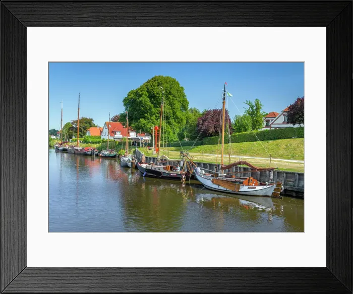 Framed Print : Museum Harbor Carolinensiel, East Friesland, Lower Saxony, Germany, Europe Framed Print : Museum Harbor Carolinensiel, East Friesland, Lower Saxony, Germany, Europe