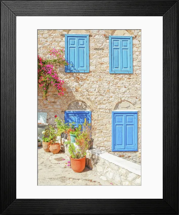 Framed Print : Halki traditional house, Halki Island, Dodecanese Islands, Greece Framed Print : Halki traditional house, Halki Island, Dodecanese Islands, Greece