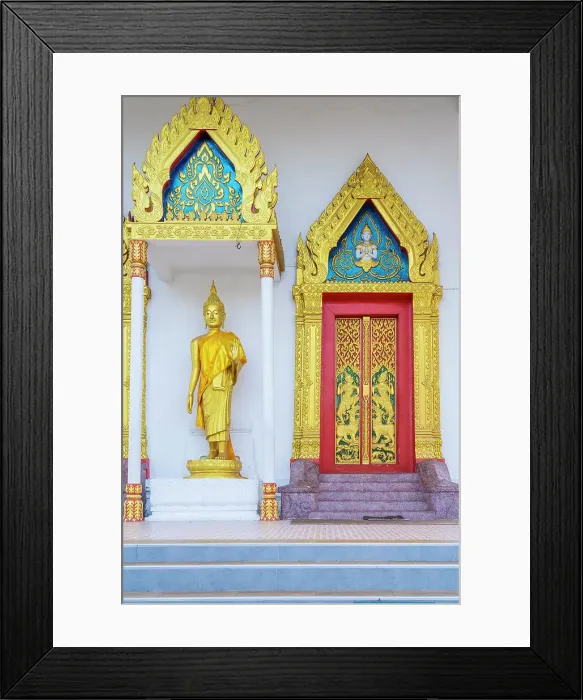 Framed Print : Wat Mongkol Nimit also known as Wat Klang in the Old town, Phuket, Thailand