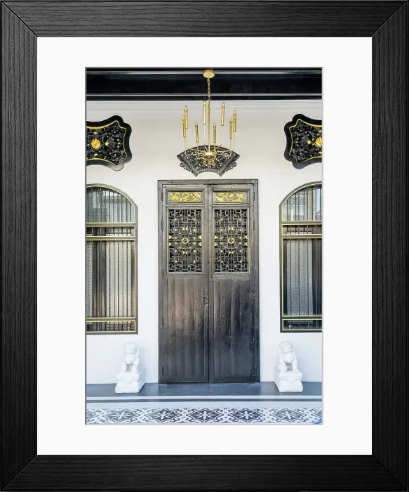 Framed Print : Door in Old Town, Phuket, Thailand Framed Print : Door in Old Town, Phuket, Thailand