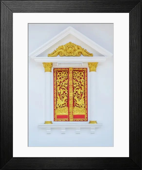 Framed Print : Window at Wat Kajon also known as Wat Kajonrangson, Old town, Phuket, Thailand Framed Print : Window at Wat Kajon also known as Wat Kajonrangson, Old town, Phuket, Thailand