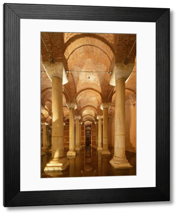 Framed Print : Basilica Cistern, Sultanahmet, UNESCO, Fatih District, Istanbul Province, Turkey
