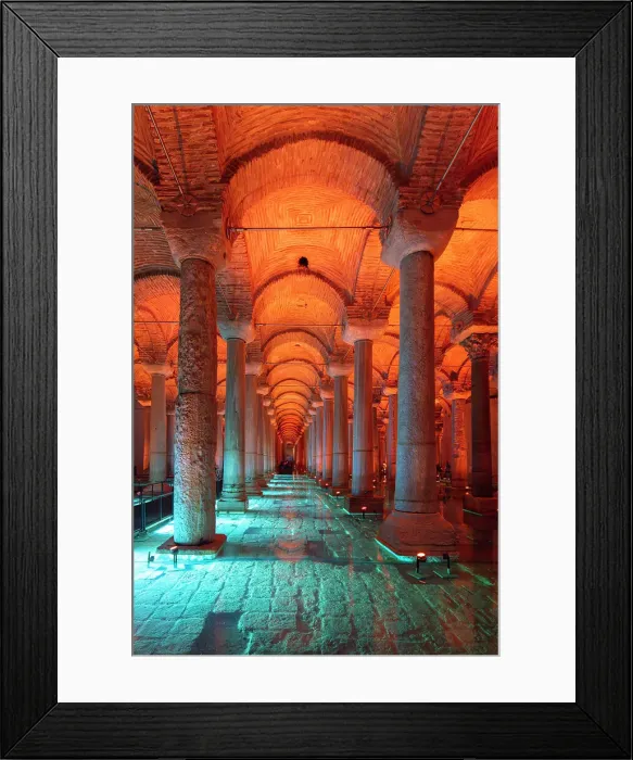 Framed Print : Basilica Cistern, Sultanahmet, UNESCO, Fatih District, Istanbul Province, Turkey Framed Print : Basilica Cistern, Sultanahmet, UNESCO, Fatih District, Istanbul Province, Turkey