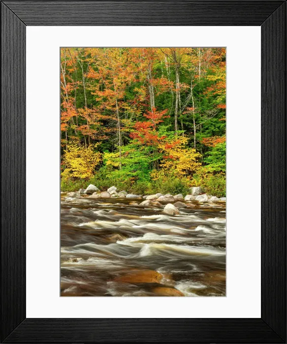 Framed Print : Swift River in Autumn, New Hampshire, New England, USA Framed Print : Swift River in Autumn, New Hampshire, New England, USA
