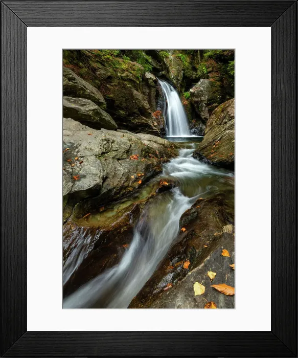 Framed Print : Bingham Falls, Stowe, Vermont, New England, USA Framed Print : Bingham Falls, Stowe, Vermont, New England, USA