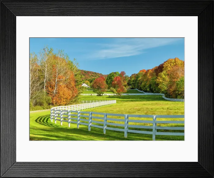 Framed Print : Farm in Autumn, Warren, Vermont, New England, USA Framed Print : Farm in Autumn, Warren, Vermont, New England, USA
