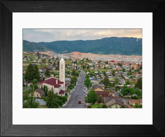 Framed Print : USA, Montana, Butte, Berkeley Pit Framed Print : USA, Montana, Butte, Berkeley Pit
