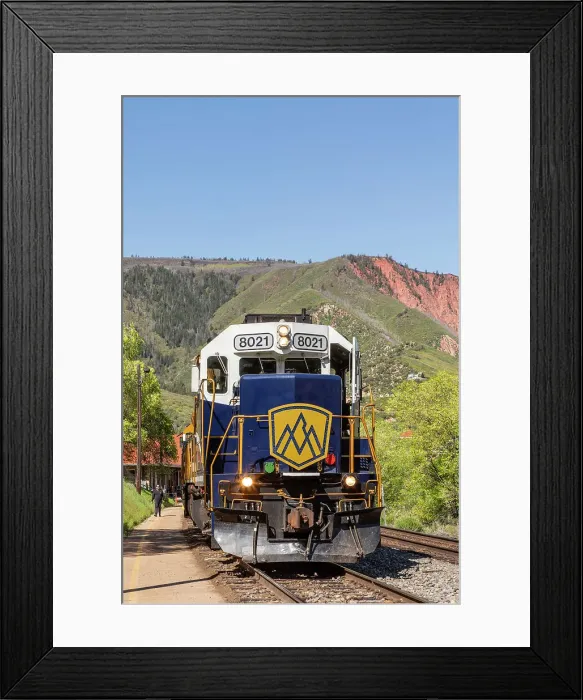 Framed Print : Rocky Mountaineer Train, Glenwood Springs, Colorado, USA Framed Print : Rocky Mountaineer Train, Glenwood Springs, Colorado, USA