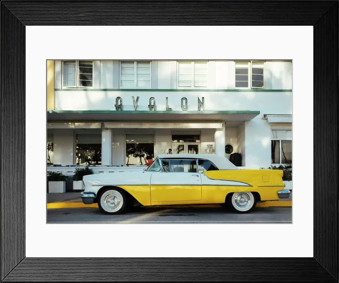 Framed Print : Oldsmobile Super 88 convertible parked in front of the Avalon Hotel, Ocean Drive, South Beach, Miami, Dade County, Florida, USA Framed Print : Oldsmobile Super 88 convertible parked in front of the Avalon Hotel, Ocean Drive, South Beach, Miami, Dade County, Florida, USA