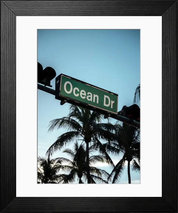Framed Print : Ocean Drive signage, South Beach, Miami, Dade County, Florida, USA Framed Print : Ocean Drive signage, South Beach, Miami, Dade County, Florida, USA