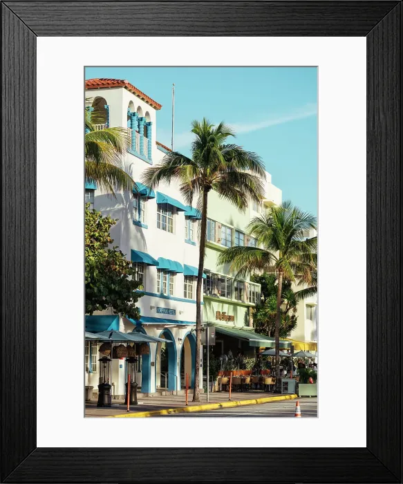Framed Print : Art deco architecture, South Beach, Miami, Dade County, Florida, USA Framed Print : Art deco architecture, South Beach, Miami, Dade County, Florida, USA