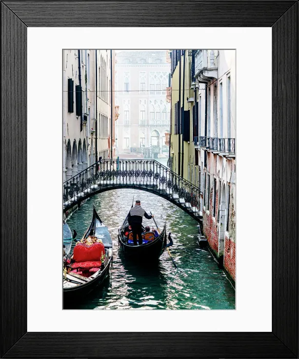 Framed Print : Gondolas in Venice, Veneto, Italy Framed Print : Gondolas in Venice, Veneto, Italy