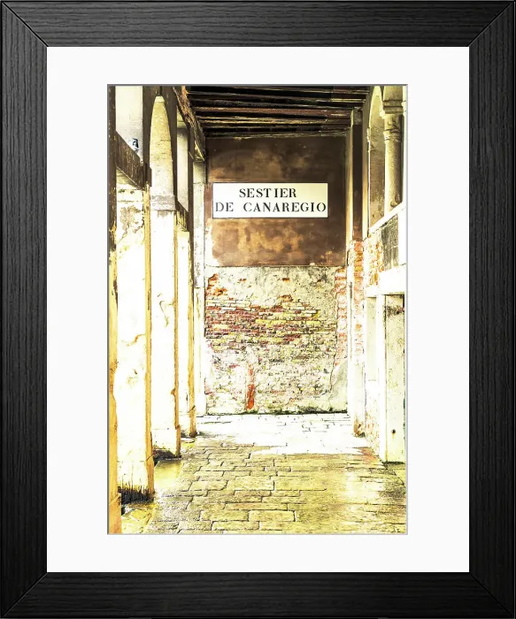 Framed Print : Arcades and vaulted arches in the alleys of the old town, Venice, Veneto, Italy Framed Print : Arcades and vaulted arches in the alleys of the old town, Venice, Veneto, Italy
