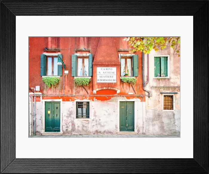 Framed Print : Facade of traditional house, Venice, Veneto, Italy Framed Print : Facade of traditional house, Venice, Veneto, Italy