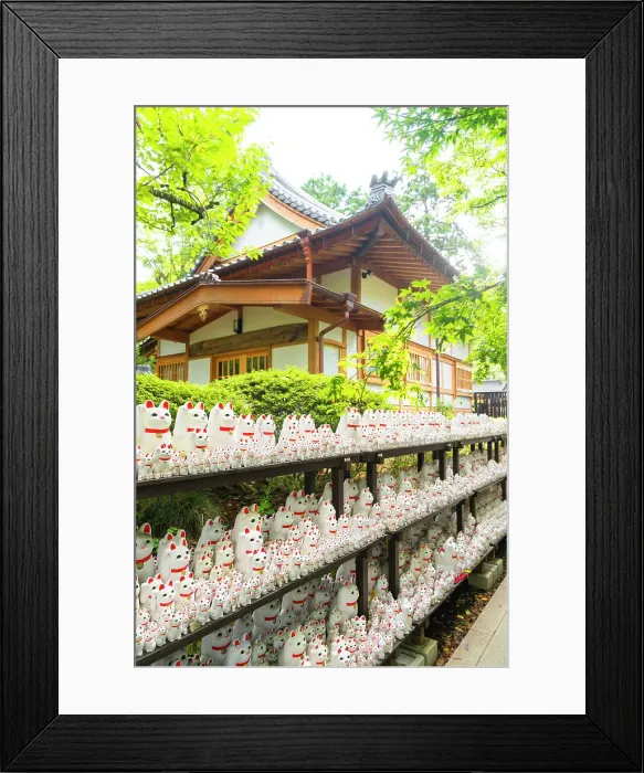 Framed Print : Gotokuji temple near Tokyo, Japan - home to thousands of manekineko cat statues Framed Print : Gotokuji temple near Tokyo, Japan - home to thousands of manekineko cat statues