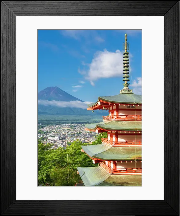 Framed Print : Mt. Fuji and Chureito Pagoda, Fujiyoshida, Yamanashi Prefecture, Japan Framed Print : Mt. Fuji and Chureito Pagoda, Fujiyoshida, Yamanashi Prefecture, Japan