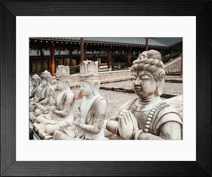 Framed Print : Katsuyama, Seidaiji Temple is home to the Echizen Great Buddha and 1, 281 smaller Buddha statues lining the walls of the Butsuden building. Japan Framed Print : Katsuyama, Seidaiji Temple is home to the Echizen Great Buddha and 1, 281 smaller Buddha statues lining the walls of the Butsuden building. Japan
