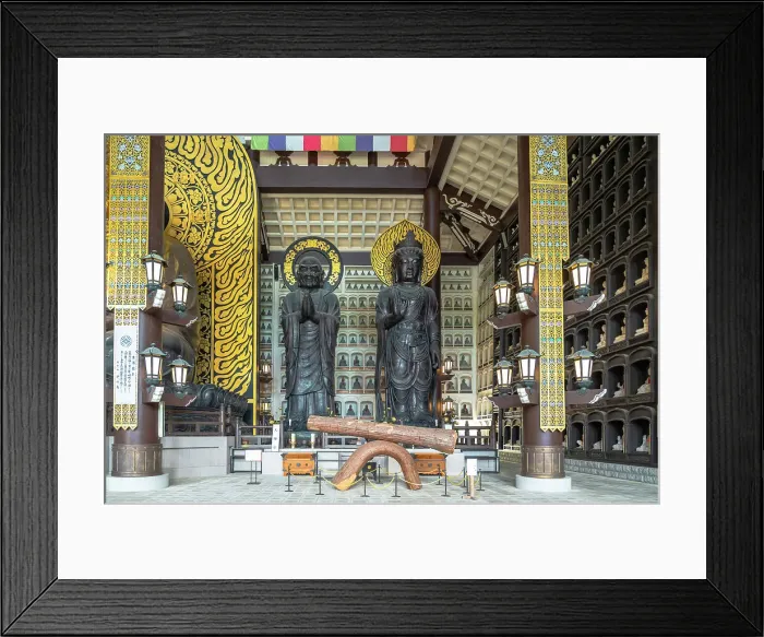Framed Print : Katsuyama, Seidaiji Temple is home to the Echizen Great Buddha and 1, 281 smaller Buddha statues lining the walls of the Butsuden building. Japan Framed Print : Katsuyama, Seidaiji Temple is home to the Echizen Great Buddha and 1, 281 smaller Buddha statues lining the walls of the Butsuden building. Japan