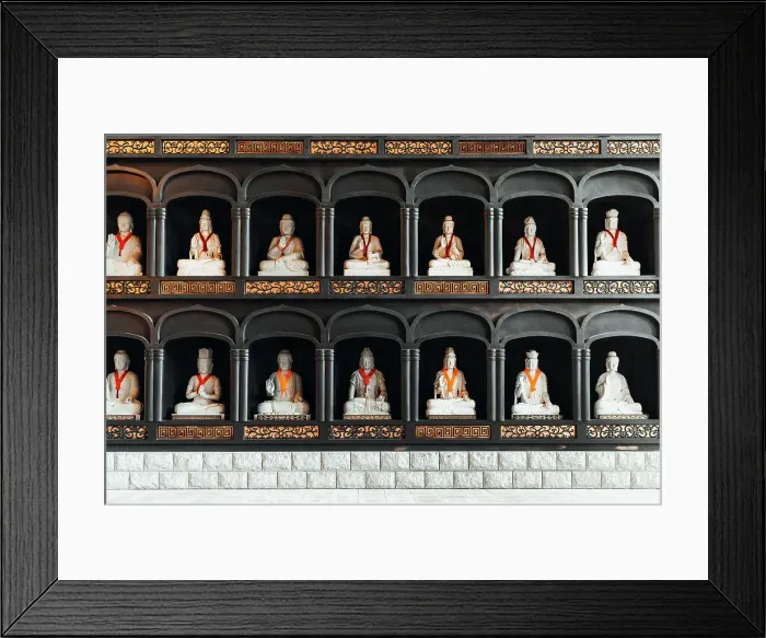 Framed Print : Katsuyama, Seidaiji Temple is home to the Echizen Great Buddha and 1, 281 smaller Buddha statues lining the walls of the Butsuden building. Japan Framed Print : Katsuyama, Seidaiji Temple is home to the Echizen Great Buddha and 1, 281 smaller Buddha statues lining the walls of the Butsuden building. Japan