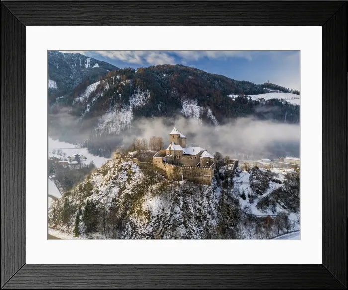 Framed Print : Aerial view of Reifenstein Castle (Castel Tasso), Freienfeld-Campo di Trens, Trentino-Alto Adige / Sudtirol, Italy Framed Print : Aerial view of Reifenstein Castle (Castel Tasso), Freienfeld-Campo di Trens, Trentino-Alto Adige / Sudtirol, Italy