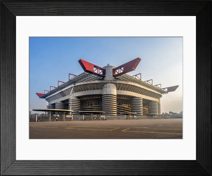 Framed Print : Giuseppe Meazza football stadium (San Siro), Milan, Lombardy, Italy Framed Print : Giuseppe Meazza football stadium (San Siro), Milan, Lombardy, Italy