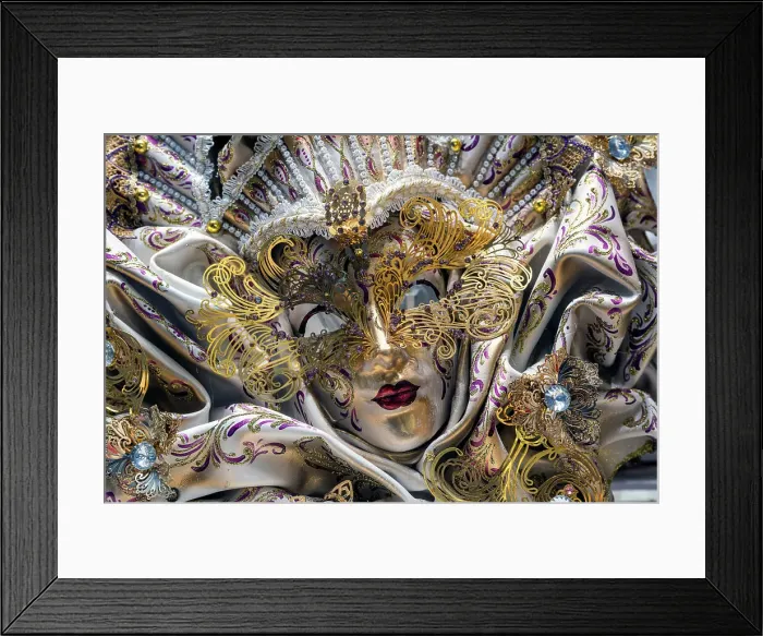 Framed Print : Venetian carnival mask, Venice, Veneto, Italy Framed Print : Venetian carnival mask, Venice, Veneto, Italy